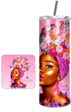 Load image into Gallery viewer, 20 oz. Steel Tumbler with Lid - Breast Cancer Edition