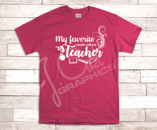 Load image into Gallery viewer, Favorite People Call Me Teacher Tee Shirt