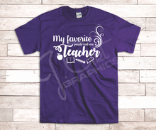 Load image into Gallery viewer, Favorite People Call Me Teacher Tee Shirt
