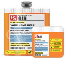 Load image into Gallery viewer, 8 oz. Steel Flask - Prescription Edition