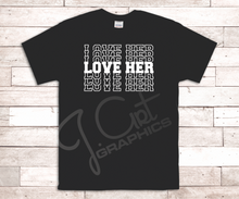 Load image into Gallery viewer, Valentine Tee Shirts - Love Him/Her