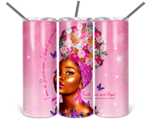 Load image into Gallery viewer, 20 oz. Steel Tumbler with Lid - Breast Cancer Edition