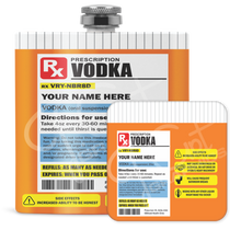 Load image into Gallery viewer, 8 oz. Steel Flask - Prescription Edition