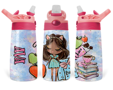 Load image into Gallery viewer, 12 oz. Kids Flip Top Water Bottle