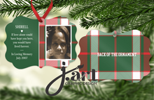 Load image into Gallery viewer, Personalized Memorial Ornament - Plaid Design
