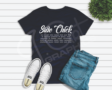 Load image into Gallery viewer, Side Chick Tee Shirt - Favorite Foods Edition