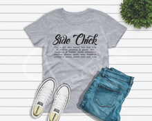 Load image into Gallery viewer, Side Chick Tee Shirt - Favorite Foods Edition