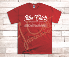 Load image into Gallery viewer, Side Chick Tee Shirt - Favorite Foods Edition