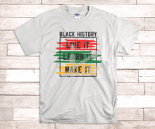 Load image into Gallery viewer, Black History Tee Shirts - Live, Learn, Make
